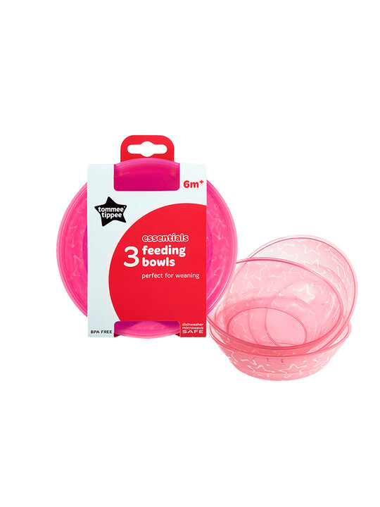 Tommee Tippee Essentials 3X BOWLS (Pink) image number 2